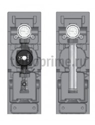 ME 66814.40 Meibes V-UK 1 1/4" с насосом Grundfos UPS 32-60 (без смесителя, подающая линия слева)